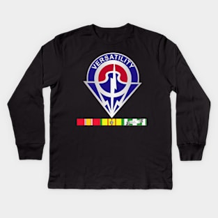 14th Aviation Battalion w SVC wo Txt Kids Long Sleeve T-Shirt